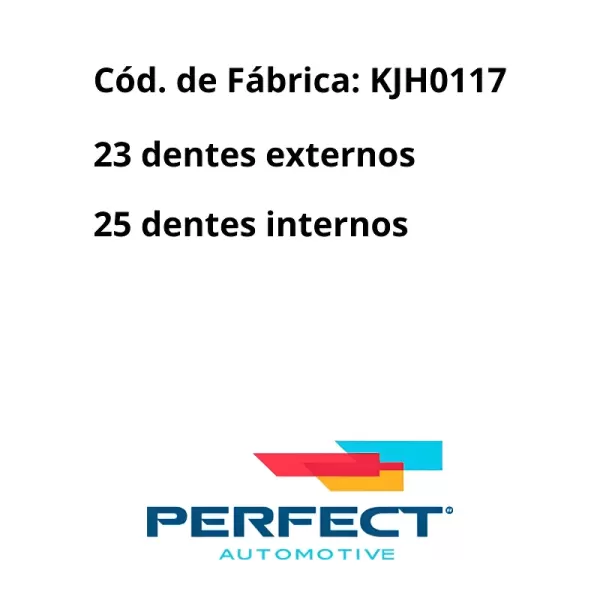 JUNTA HOMOCINÉTICA PERFECT KJH0117 alta durabilidade para Megane Scenic