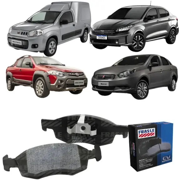 PASTILHA FREIO FRAS_LE PD1482 ilustrada com veículos compatíveis FIAT Argo Cronos Mobi Fiorino