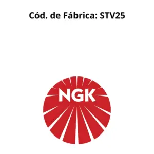 Identificação do produto CABOS VELA NGK STV25 com código de fábrica STV25 e marca NGK.