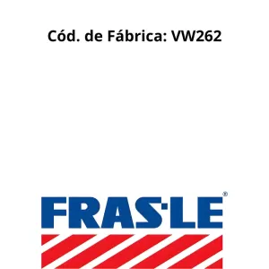 LONA FREIO FRAS_LE VW262 lonas de freio FRAS-LE com furações e acabamento técnico código VW262.