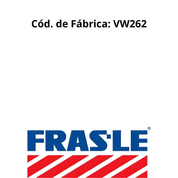 LONA FREIO FRAS_LE VW262 lonas de freio FRAS-LE com furações e acabamento técnico código VW262.