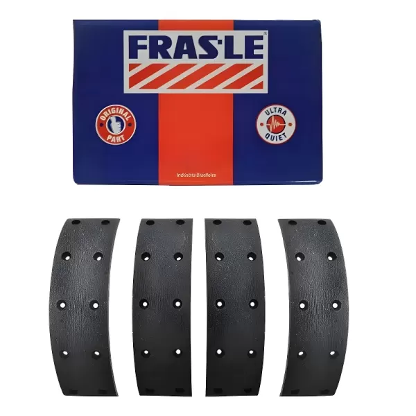 JOGO LONA FRAS-LE VW264 detalhe da espessura e acabamento