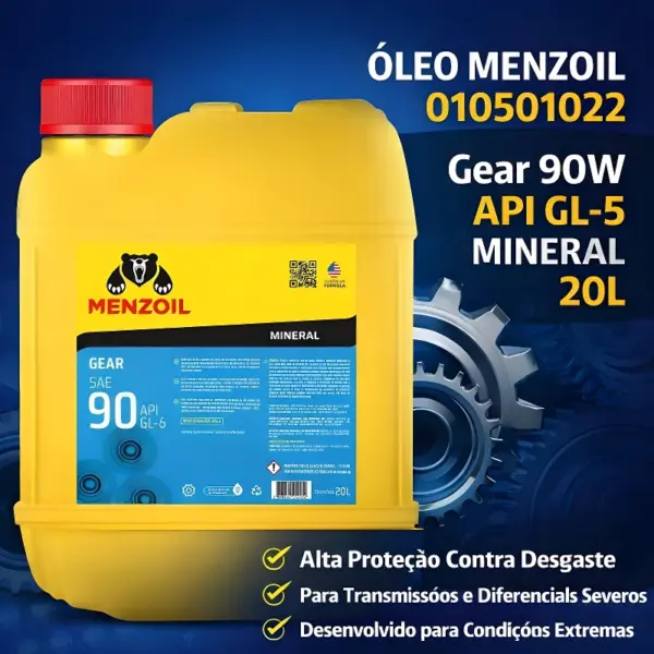 ÓLEO MENZOIL 010501022 Gear 90W API GL-5 20L
