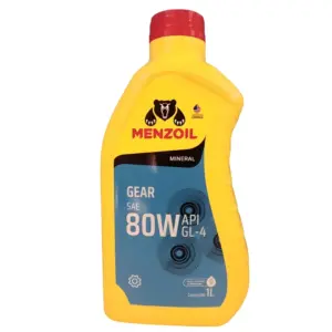 ÓLEO MENZOIL 010501040 Gear SAE 80W API GL-4 mineral 1 litro para câmbio e diferencial