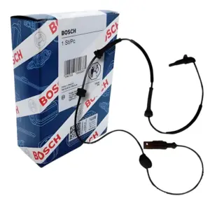 SENSOR FREIO BOSCH 0265008963 – vista lateral mostrando cabo e encaixe original