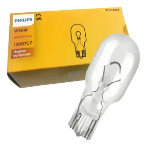 LÂMPADA 12V PHILIPS 12067CP W16W 16W AMARELA original 1 unidade