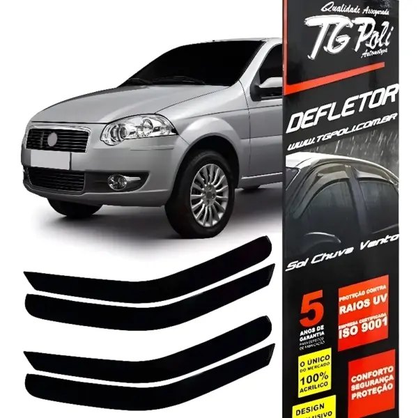 CALHA CHUVA 24004 TG_POLI vista lateral acabamento fumê Palio Siena