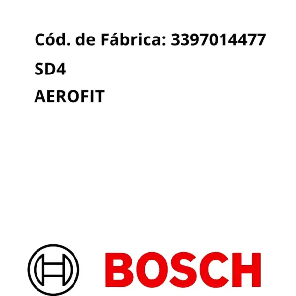 PALHETA BOSCH 3397014477 Aerofit com design Flat Blade e encaixe DYTL1.1