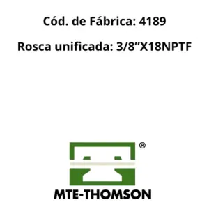 SENSOR TEMPERATURA MTE 4189 com detalhe do conector elétrico de 2 terminais e encaixe original