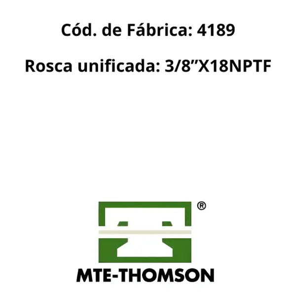 SENSOR TEMPERATURA MTE 4189 com detalhe do conector elétrico de 2 terminais e encaixe original