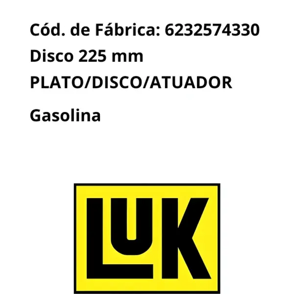 Aplicação Ford Ranger do kit EMBREAGEM 6232574330 LUK com 23 estrias