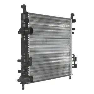 RADIADOR ÁGUA VALEO 732353R sem ar condicionado para Fiat Idea Palio e Strada, vista lateral do produto