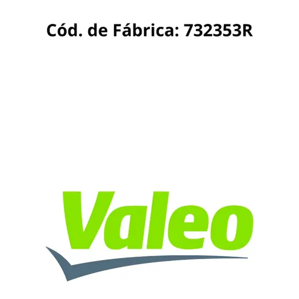 RADIADOR ÁGUA VALEO 732353R original Valeo código 732353R, sistema de arrefecimento