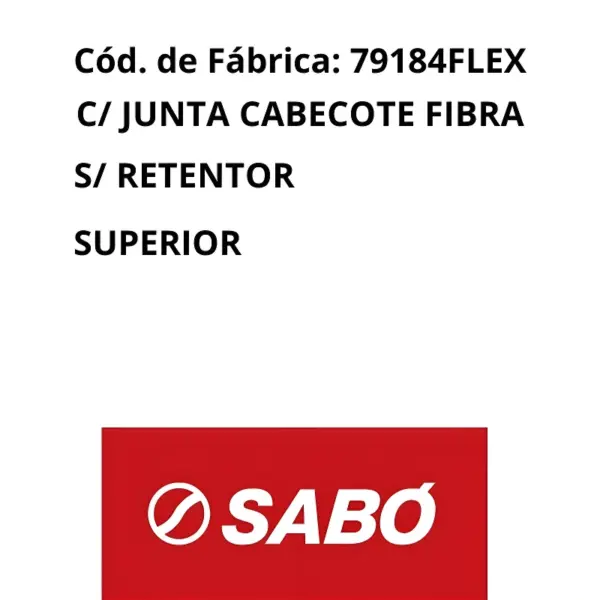 JUNTAS SUPERIOR SABO 79184FLEX – Produto SABO com NOTA FISCAL e garantia de 3 meses