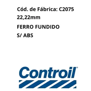 Aplicação no sistema de freio: CILINDRO MESTRE CONTROIL C2075 para linha FIAT