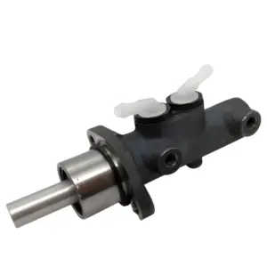 CILINDRO MESTRE CONTROIL C-2206 vista lateral mostrando encaixe e saída dupla do sistema de freio