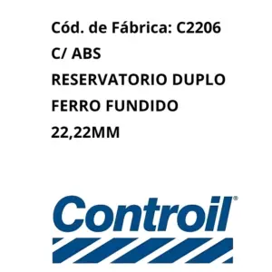 CILINDRO MESTRE CONTROIL C-2206 original com embalagem Controil, reposição segura para sistema de freio