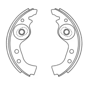 SAPATA FREIO FRAS-LE FI90CP JOGO TRASEIRO 4 PEÇAS