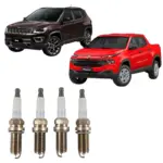 Detalhe da vela iridium VELAS IGNIÇÃO NGK ILFR7L11D alta performance FLEX