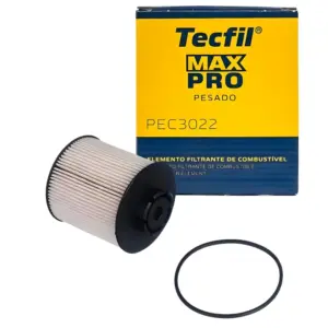 FILTRO COMBUSTÍVEL TECFIL PEC3022 refil diesel com medidas 103 mm e diâmetro 92 mm