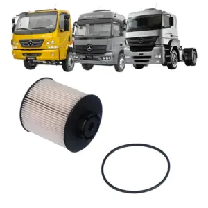 Detalhe do elemento em papel do FILTRO COMBUSTÍVEL TECFIL PEC3022 para melhor filtragem