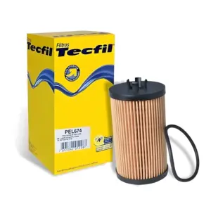 FILTRO TECFIL PEL674 refil com medidas 105,5 mm e diâmetro 57,5 mm para manutenção do motor