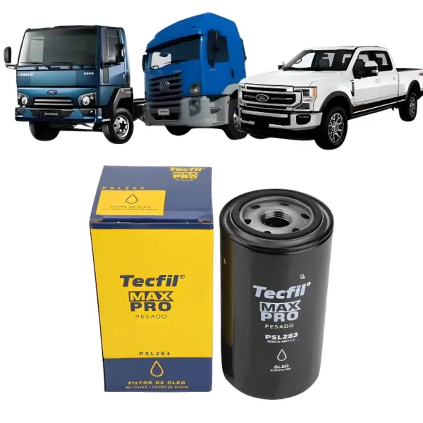 FILTRO ÓLEO TECFIL PSL283 compatível com Ford Cargo e Ford F-250 diesel