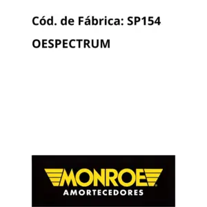 AMORTECEDOR DIANTEIRO MONROE SP154 – 3 MESES DE GARANTIA (VENDEDOR)