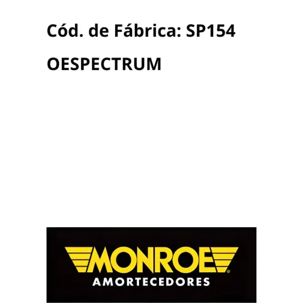 AMORTECEDOR DIANTEIRO MONROE SP154 – 3 MESES DE GARANTIA (VENDEDOR)