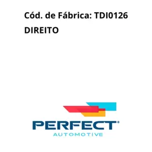 Vista lateral com medidas do TERMINAL PERFECT TDI0126 213 mm direção elétrica/hidráulica