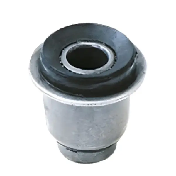 BUCHA AXIOS 121736 bucha da bandeja suspensão traseira com bucha metálica e borracha, vista frontal em fundo branco