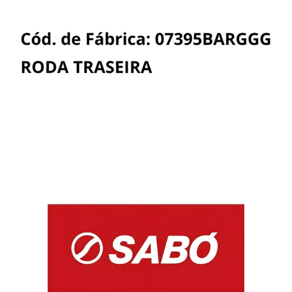 MEDIDAS TÉCNICAS DO RETENTOR RODA SABÓ 07395BARGGG
