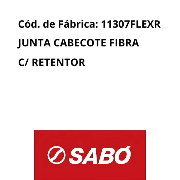 JOGO JUNTAS SABO 11307FLEXR aplicação motores CHT AE 1.6 Ford e Volkswagen