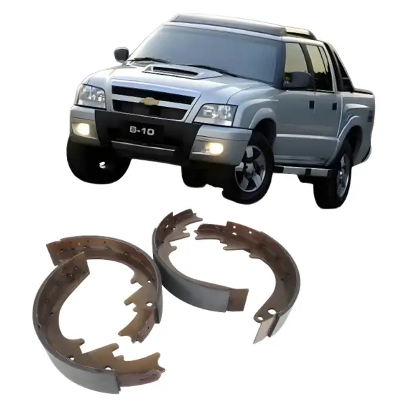 SAPATA FREIO FRAS_LE CB132CP aplicação Chevrolet S10 e Blazer – imagem ilustrativa com sapatas de freio
