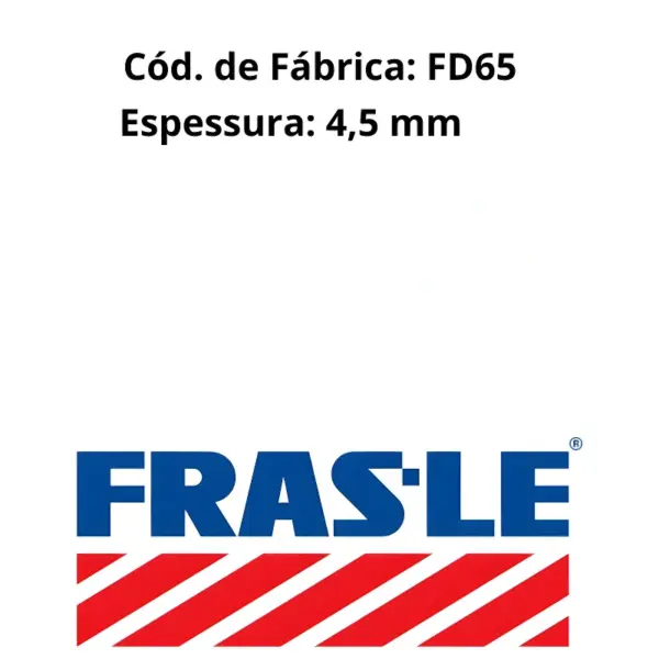 Medidas e especificações das LONAS FREIO FRAS-LE FD65