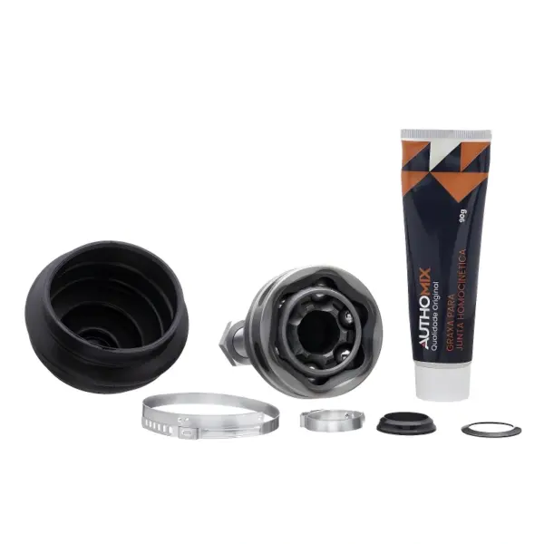 JUNTA HOMOCINÉTICA AUTHOMIX JH10129A vista interna mostrando conjunto e graxa de lubrificação