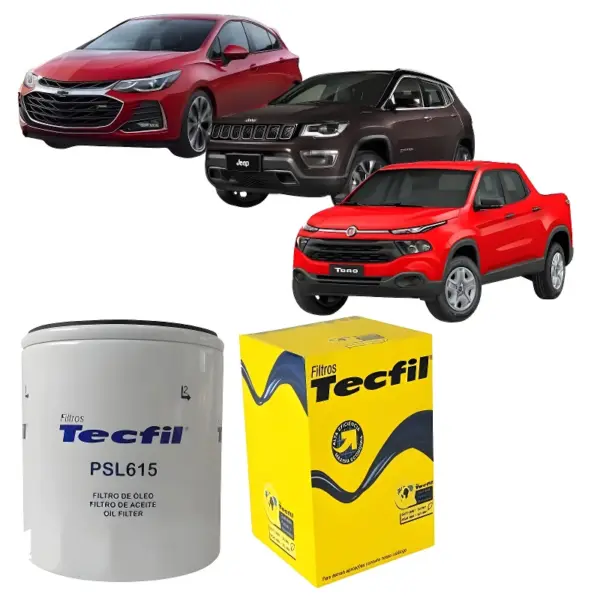 PSL615 (4)_out ALT: FILTRO ÓLEO TECFIL PSL615 compatível com Cruze Compass e Toro aplicação automotiva