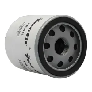 ALT: FILTRO ÓLEO TECFIL PSL615 vista inferior destacando rosca M22 e estrutura do filtro