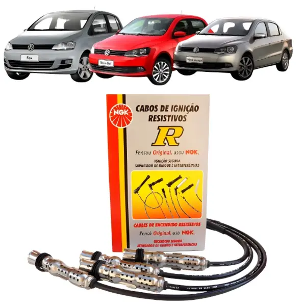 CABOS VELAS NGK STV42 detalhes dos comprimentos e encaixes