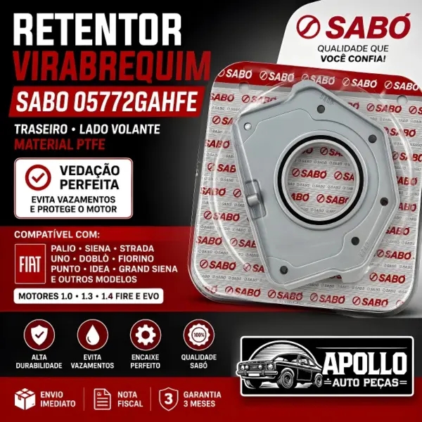 RETENTOR VIRABREQUIM SABO 05772GAHFE PARA PALIO SIENA STRADA