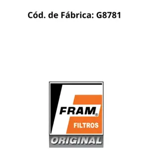 FILTRO COMBUSTÍVEL FRAM G8781 – COMPATÍVEL MOTOR AP