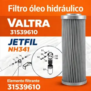 FILTRO ÓLEO JETFIL NH341 – ALTA EFICIÊNCIA NA FILTRAGEM