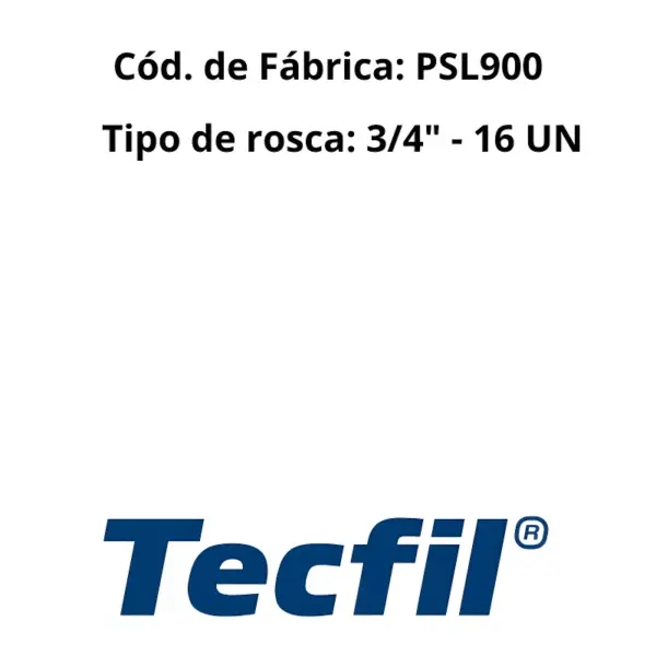 FILTRO ÓLEO TECFIL PSL900 com código e tipo de rosca