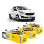 VELAS IGNIÇÃO MAGNETI_MARELLI YH7RTCMM9 jogo com 3 velas para Ford Ka 1.0 12V TiVCT