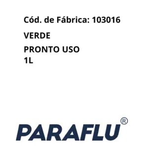 ADITIVO RADIADOR PARAFLU 3016 híbrido verde para manutenção preventiva do radiador
