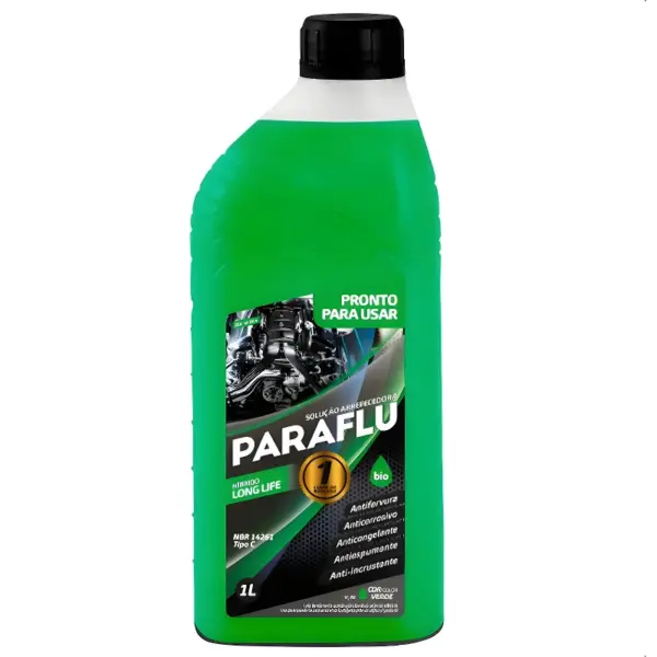 3016_out ADITIVO RADIADOR PARAFLU 3016 verde pronto para uso em kit com 12 frascos de 1 litro