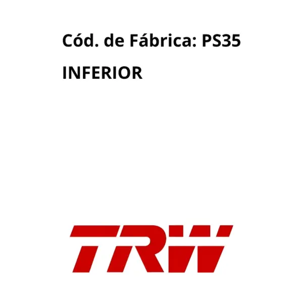 PIVÔ SUSPENSÃO TRW PS35 inferior dianteiro TRW original