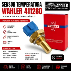SENSOR TEMPERATURA WAHLER 411280 para sistema de injeção eletrônica automotiva