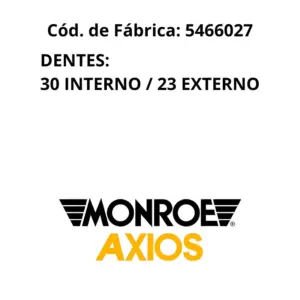 HOMOCINÉTICA AXIOS 546.6027 kit completo com coifa, graxa e trava