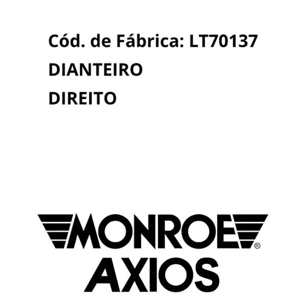 COXIM DIANTEIRO LT70137 AXIOS dianteiro lado direito com qualidade e procedência